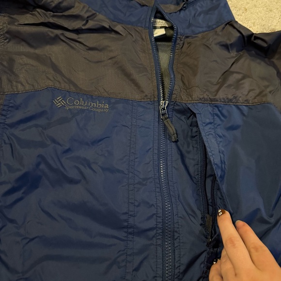 Columbia Men's Navy and Charcoal Windbreaker - Picture 4 of 8